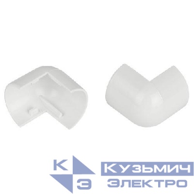 Угол для кабель-канала полукруглого внешн. 30х13мм OC-KK-30-13-FW бел. (уп.2шт) Эра Б0064932