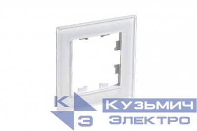 Рамка 1-м AtlasDesign Nature стекло бел. SE ATN320101