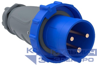 Вилка эл. каб. 63А 2P+PE 6ч/200-250В IP67 MAGNUM ССИ-033 IEK PSN01-063-3