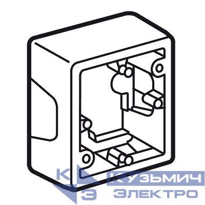 Коробка установочная ОП 1п Valena сл. кость Leg 776131