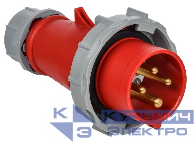 Вилка переносная ССИ-0142 16А 6ч 380В 3P+PE IP67 IEK PSR02-016-4-0-67