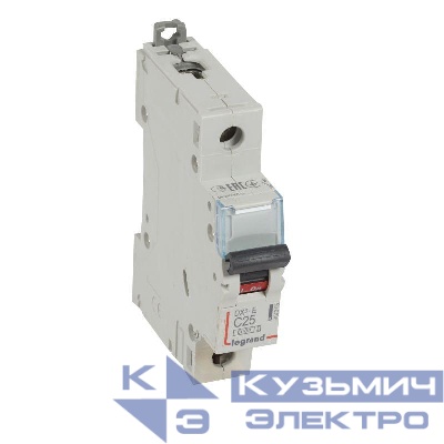 Выключатель автоматический модульный 1п C 25А 6кА DX3-E 6000 1мод. 230/400В Leg 407265