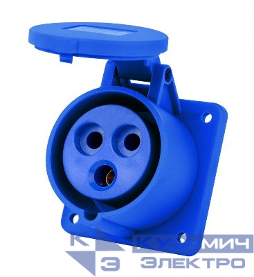 Розетка для скрытой проводки 2Р+РЕ 32А 220В IP44 РЩ-103 DEKraft 26261DEK