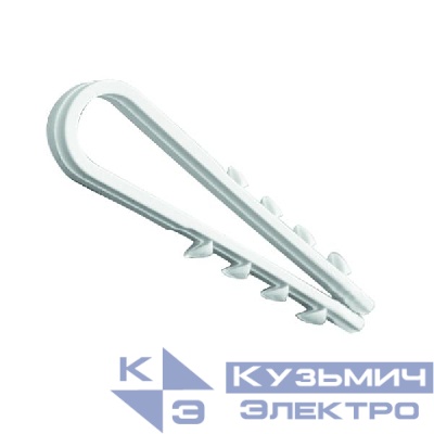 Дюбель-хомут d11-18мм бел. (уп.100шт) Урал Пак АЭ-5059018-100