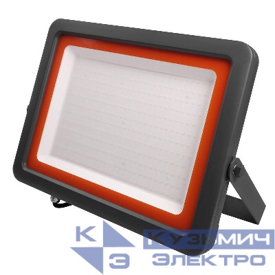 Прожектор светодиодный PFL-S2 300Вт 6500К IP65 220–240В ДО с клапаном закален. матов. стекло сер. Pro JazzWay 5007963D