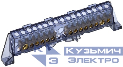 Шина нулевая N в комб. изол. "Стойка" 8х12-6+8-Ч TEKFOR IEK TF-NN20-68-DP-K02