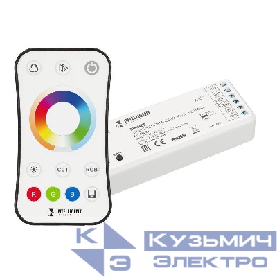Диммер SMART-SET-PWM-105-52-MULTI-SUF White (12-24В 5х3А ПДУ RING 10кн 2.4G) IP20 пластик INTELLIGENT ARLIGHT 036188