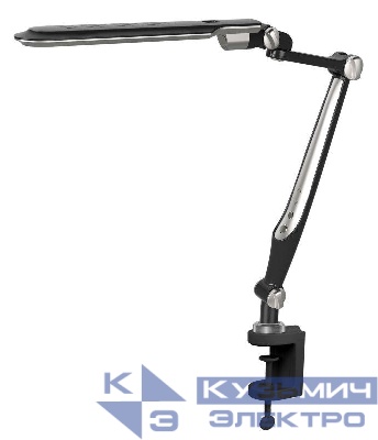 Светильник настольный KD-830 C02 LED 10Вт 230В на струбцине 600лм сенс. рег. яркости цветов. темп. черн. Camelion 14015