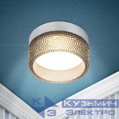 Светильник точечный DK97 CH/BK GX53 встраив. хром черн. ЭРА Б0057462