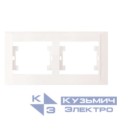 Рамка 2-м Defne горизонт. бел. Makel 42001702