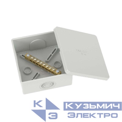 Коробка уравнивания потенциалов 8 зажимов 6 вводов д.20мм 80х80х40мм IP44 DKC NE3108
