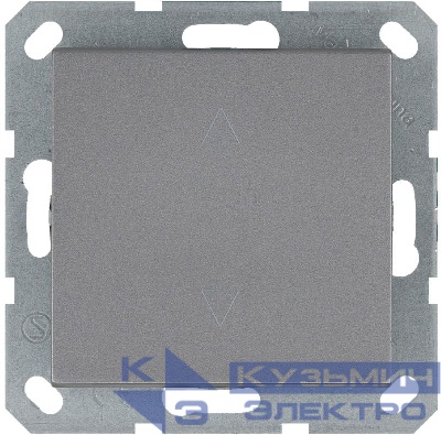 Выключатель для жалюзи 1-кл. 10А IP20 механизм алюм. Jasmart G3018S