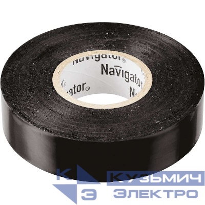Изолента ПВХ 15мм (рул.20м) черн. NIT-B15-20/BL Navigator 71103