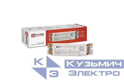 Аппарат пускорегулирующий электронный (ЭПРА) для люминесцентных ламп ETL-236-А2 2х36Вт Т8/G13 IN HOME 4690612032870