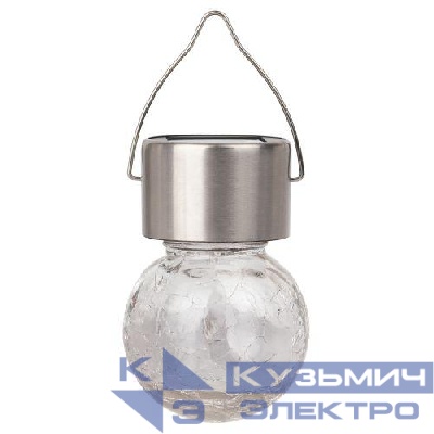 Светильник светодиодный ERASF22-32 "Лампочка" уличный подвесной на солнечн. батарее ЭРА Б0053384