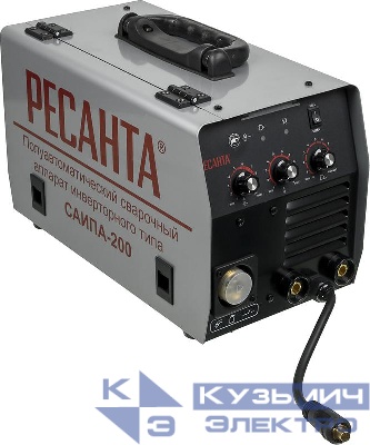 Инвертор сварочный полуавтомат. САИПА-200 200А d0.8-1мм сварочной провол. 220В IP21 Ресанта 65/9