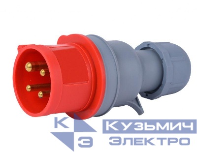 Вилка переносная 3Р+РЕ 16А 380В IP44 ВП-103 DEKraft 26102DEK