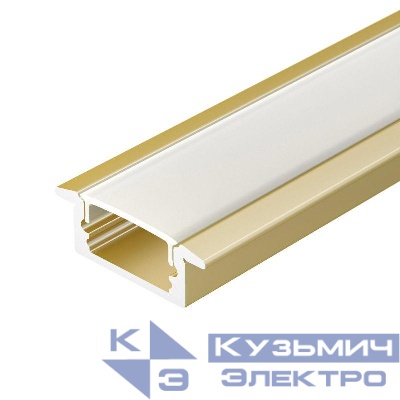 Профиль LINE-2308-F-2000 ANOD GOLD L2000 алюм. Arlight 039989