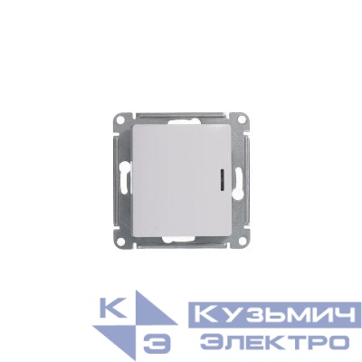 Переключатель проходной 1-кл. СП Glossa 10А IP20 (сх. 6а) 10AX с подсветкой механизм бел. SE GSL000163