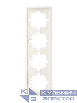 Рамка 4-м ZIMA горизонт. сл. кость LEZARD 704-9000-149