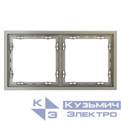 Рамка 2-м S70 пластик. шелк Voltum VLS100204