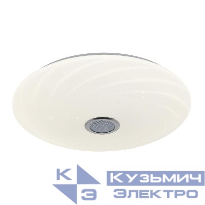 Светильник ULI-D291 72W/SW+RGB/50 MERCURY накладной диммир. пульт ДУ (в/к) Bluetooth колонка 3000К/4000К/6500К/RGB 5700лм Uniel UL-00007840