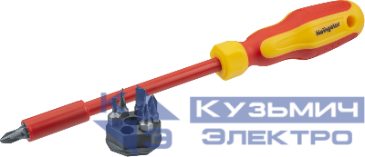 Отвертка 80 285 NHT-Оtd02-H6 (сменные биты 6шт) Navigator 80285