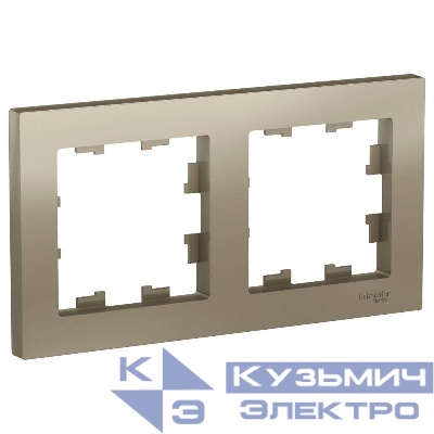 Рамка 2-м AtlasDesign универс. шампань SE ATN000502