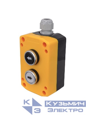 Пост управления ПКУ-22-2231-65У1 1 цилиндр "Стрелка вправо" НО бел.; 1 цилиндр "Стрелка влево" НО черн.; IP65 Электротехник ET014871