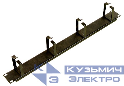 Органайзер кабельный горизонтальный ГКО-4.62-9005 1U Ш=19дюйм Г=85мм односторон. кольца ЦМО 1132351