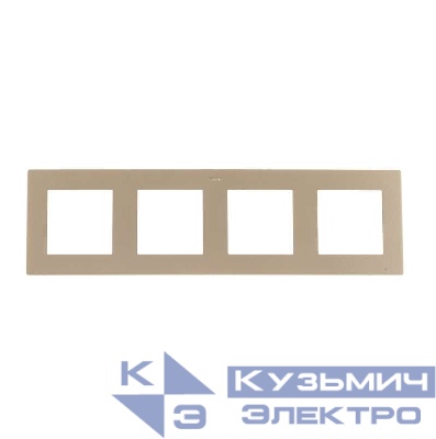 Рамка 4-м Simon24 шампань 2400640-034