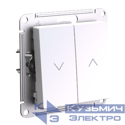 Выключатель для жалюзи 2-кл. AtlasDesign 10А механизм жемчуж. SE ATN000419