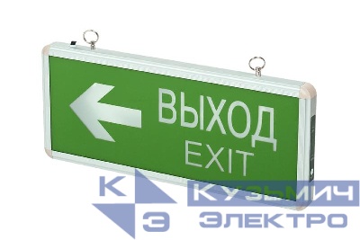 Светильник светодиодный PEL 102-2 "ВЫХОД-EXIT/стрелка направления" (табло) 3Вт 1.2В IP20 ССА аварийный оповещатель Pro+ JazzWay 5033009