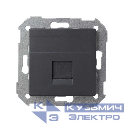 Адаптер на 1 RJ45 коннектор Simon82 графит 82005-38
