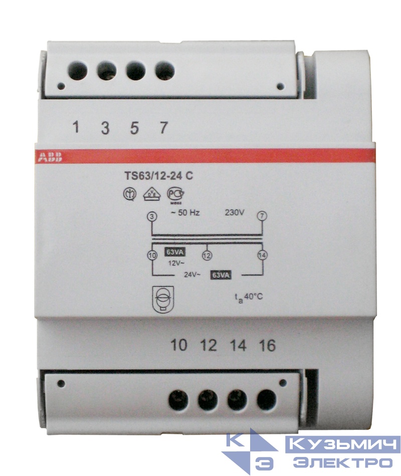 Трансформатор разделит. безоп. TS63/12-24C ABB 2CSM631043R0811