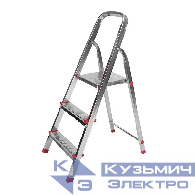 Стремянка металлическая 3 ступеньки усиленный профиль Rexant 12-5053