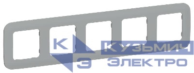 Рамка 5-м СП FLITE РУ-5-А-ФлС сер. IEK FI-M52-31-20-K03