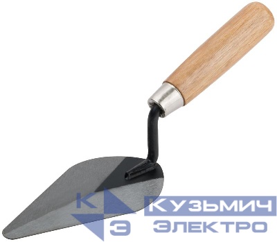 Кельма штукатура инструментальная сталь деревянная ручка 150мм MOS 04891М