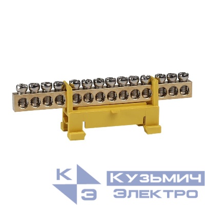 Шина нулевая тип Стойка OptiKit BB-S-PE-DIN-14-6х9 желт. КЭАЗ 277835