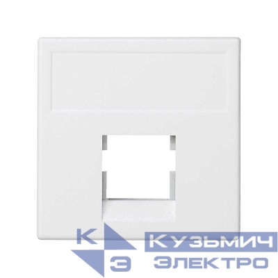 Адаптер на 1 RJ45 коннектор SimonConnect AMP (S110; SL110; SLt) Brand-RexRIT 45х45мм бел. K076-9