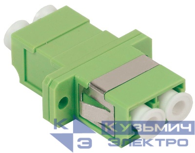 Адаптер проходной LC-LC для одномодового и многомодового кабеля (SM/MM); с полировкой APC; двойн. исполнения (Quadro) ITK FC1-LCALCA4C-SM