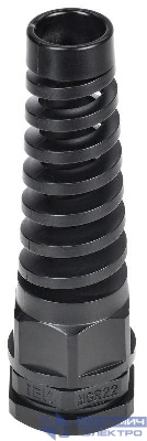 Сальник MGR22 d10-14мм IP68 с гибким отводом черн. IEK YSA23-12-22-68-K02