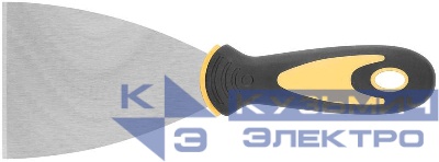 Шпатель нерж. сталь прорезиненная ручка 3дюйм (75мм) FIT 06695