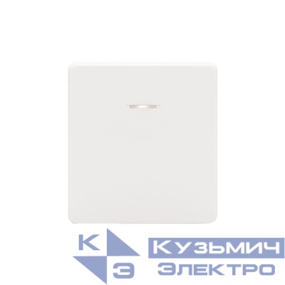 Переключатель перекрестный 1-кл. СП ROUND 10А с подсветкой перламутр Kranz KR-78-0718-1