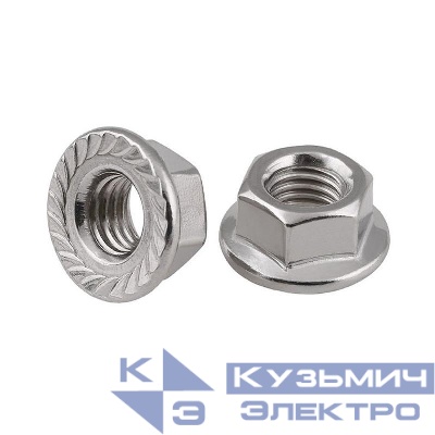 Гайка шестигранная с фланцем М14 DIN 6923 (уп.1000шт) Zitar 958121