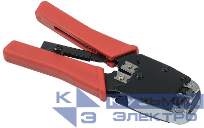 Инструмент обжимной для RJ45/12 с храповым механизмом вертикальный обжим оранж. ITK TM1-B11V