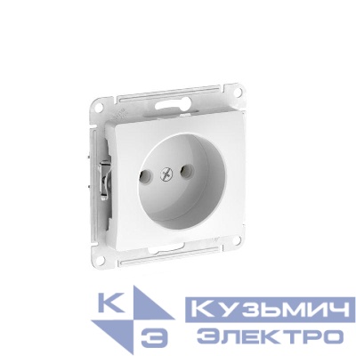 Розетка Glossa 16А без заземл. быстрозажим. клем. механизм бел. SE GSL000141S