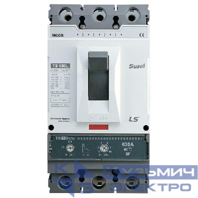 Выключатель автоматический 3п 3т 630А 65кА TS630N FMU LS Electric 108002000