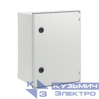 Шкаф цельный навесной без МП со сплошной дверью 400х300х200мм фиберглас DKC CN50432