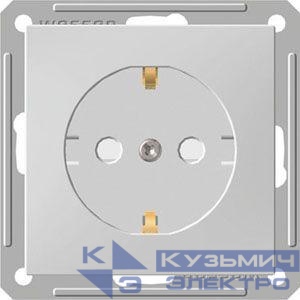 Розетка 1-м СП W59 16А IP20 с заземл. защ. шторки механизм бел. SE RS16-152-1-86